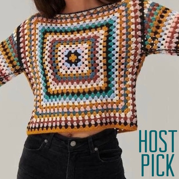 ShopGirlRia Sweaters - Boho Crochet Pullover